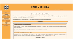 Desktop Screenshot of canalfisica.lawebdefisica.com